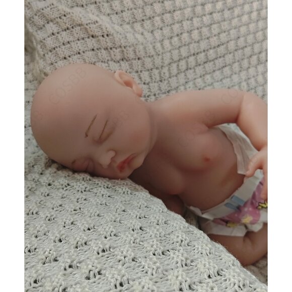 3.5kg Full Body Silicone Sleeping Newborn 45cm Cute Reborn Baby Dolls Girl Dolls - Picture 11 of 16
